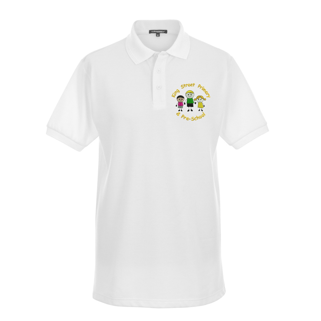 White Polo Shirt (Adult) - Cre8ive Schoolwear